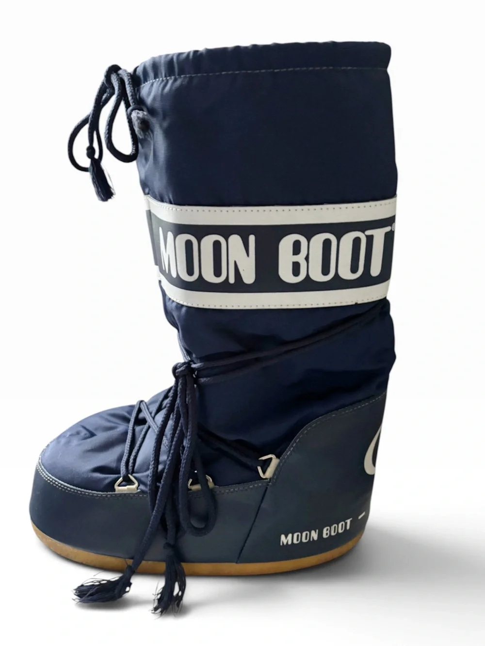 MOON BOOTS Iconic Classic Snow Boots Navy Blue Size US 9/EU 41